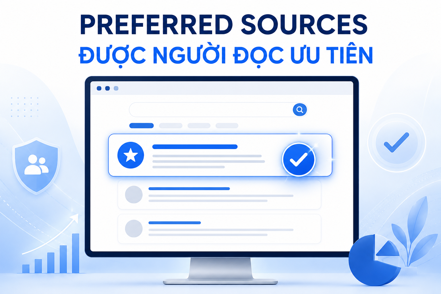 Preferred Sources trên Google giúp người dùng ưu tiên website yêu thích trong kết quả tìm kiếm và AI Search.