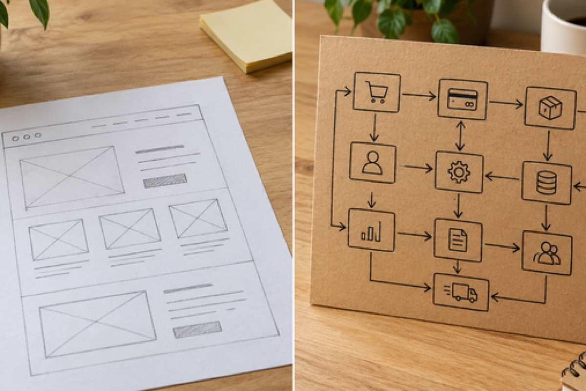 So sánh bản website đơn giản do AI tạo với hệ thống nghiệp vụ phức tạp hơn