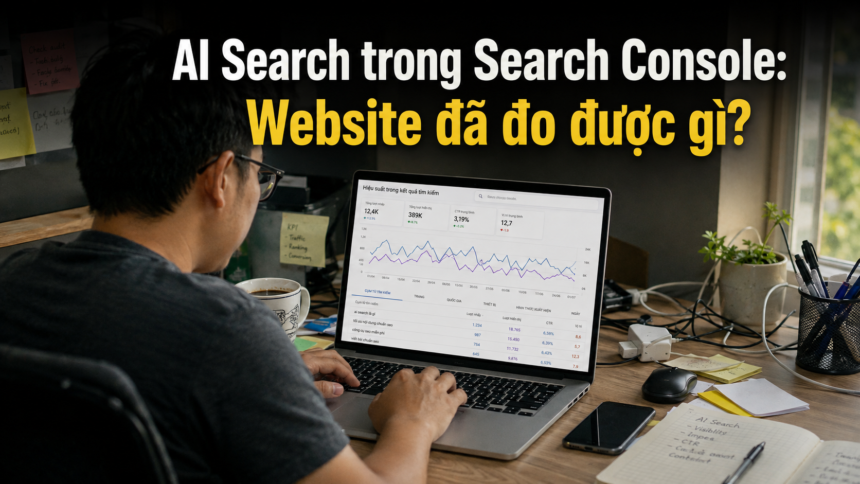 AI Search trong Search Console — dữ liệu website xuất hiện trong AI Overviews