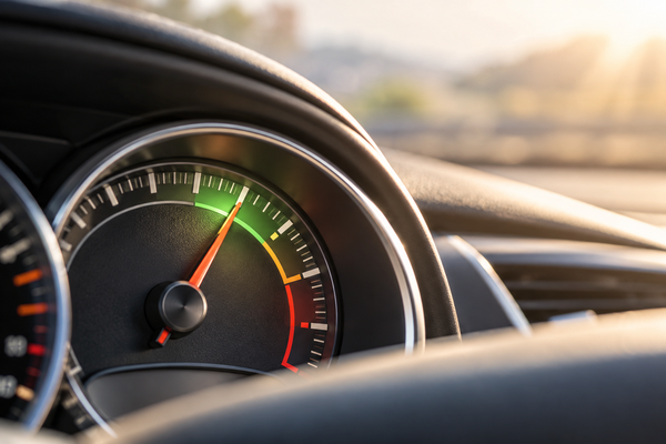 Kim đồng hồ tốc độ chỉ vào vùng tối ưu minh hoạ việc không cần chạy theo điểm PageSpeed tuyệt đối