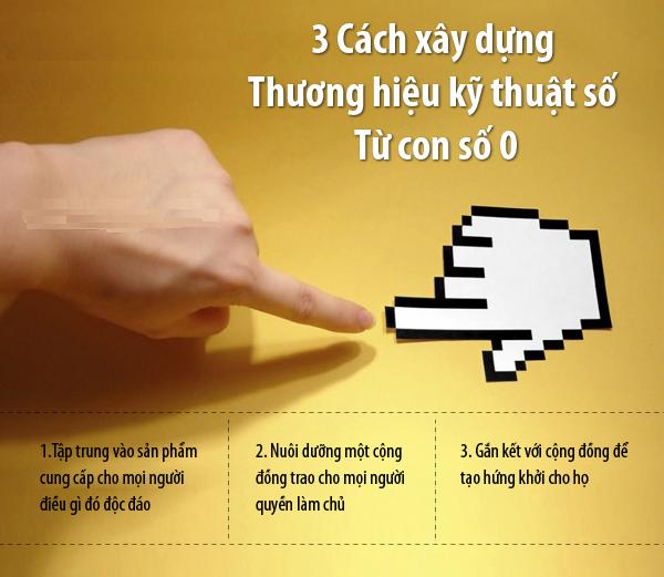 3 cách xây dựng thương hiệu kỹ thuật số từ con số 0