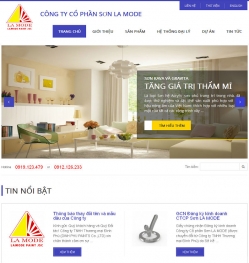 Website Công ty Cổ phần Sơn LA MODE