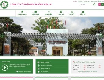 Website Công ty CP Mía đường Sơn La